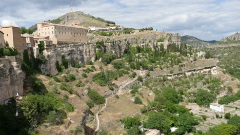 Spain-Cuenca-Buildings-On-Cliff-And-Below-City