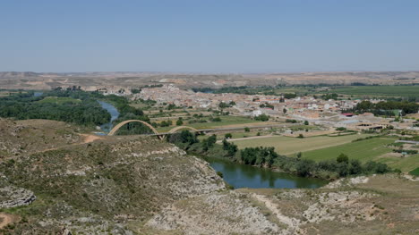 Spain-Ebro-River-With-Sastago-Beyond
