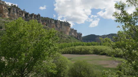 Spain-Serrania-De-Cuenca-Cliffs-Beyond-Una-Lagoon