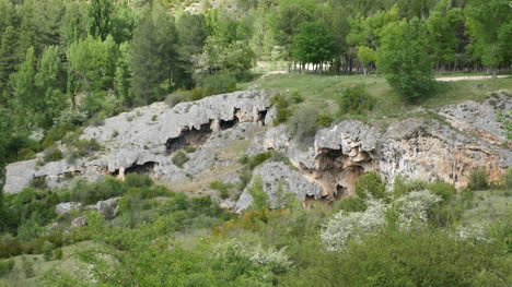 Spanien-Serrania-De-Cuenca-Erodierter-Kalkstein