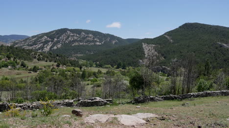 Spain-Sierra-De-Gudar-Hills-And-Stone-Wall