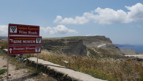 Greece-Santorini-Signs-For-Wineries