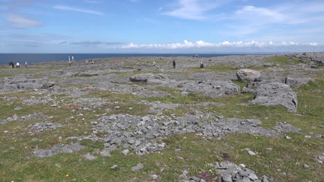 Ireland-County-Clare-Burren-Broad-Coastal-View-With-People