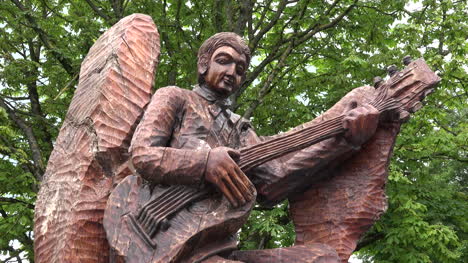 Ireland-Banagher-Wood-Carving-Of-Musician