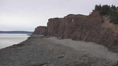 Canada-Nova-Scotia-Cliffs-Along-Bay-Of-Fundy-Beach