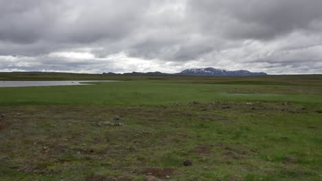 Iceland-Plain-Under-Cloudy-Sky