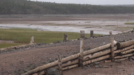 Canadá-Nueva-Escocia-Borde-Del-Muelle-De-Madera