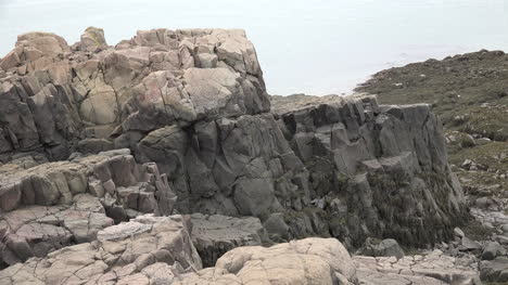Kanada-Nova-Scotia-Helle-Felsen-über-Der-Bucht-Von-Fundy