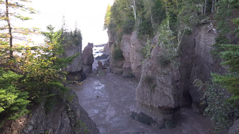Canada-Looking-Down-At-Rocks-At-Hopewell-Rocks