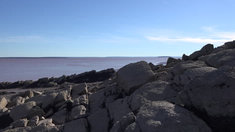 Kanada-Felsen-Und-Blick-Auf-Die-Bucht-Von-Fundy