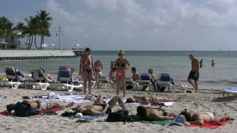 Florida-Key-West-Südlichste-Strand-Sonnenanbeter