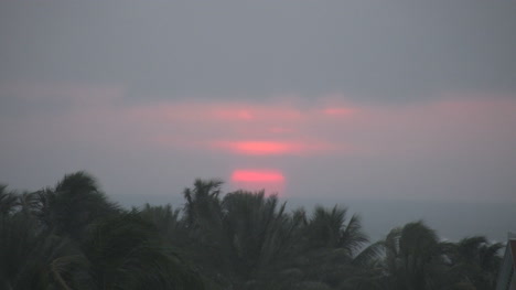 Florida-Key-West-Sun-Obscured-Behind-Clouds-At-Sunset