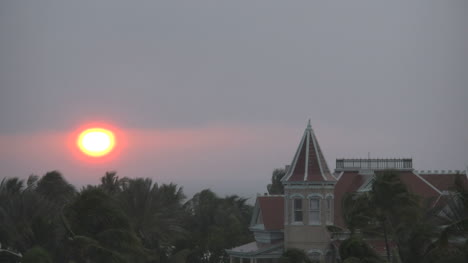 Florida-Key-West-Sonnenuntergang-Mit-Hausdach