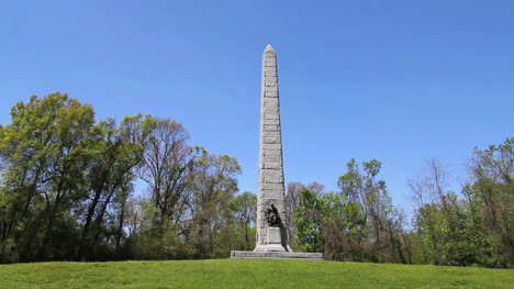 Mississippi-Vicksburg-Schlachtfeld-Obelisk-Denkmal