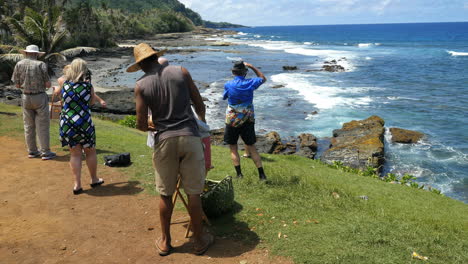 American-Samoa-Coast-With-Coconut-Vendor