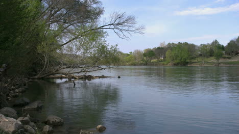 Arkansas-River-With-Trees-On-Bank