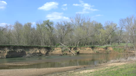 Missouri-Stream-Und-Erodierende-Ufer