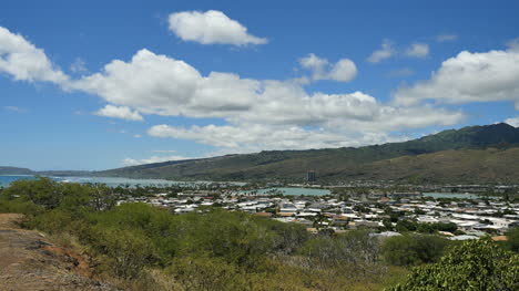Oahu-Hawaii-Kai-Wolken-über-Der-Siedlung