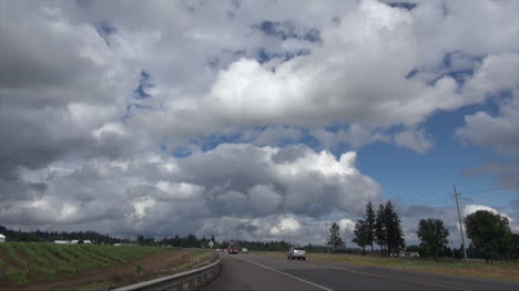 Oregon-Wolken-Autobahn-Zeitraffer