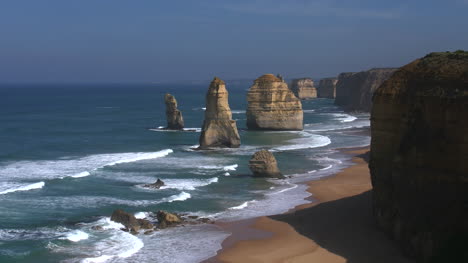 Australia-Great-Ocean-Road-12-Apóstoles-Mañana-Vista-Hacia-Las-Pilas-De-Mar