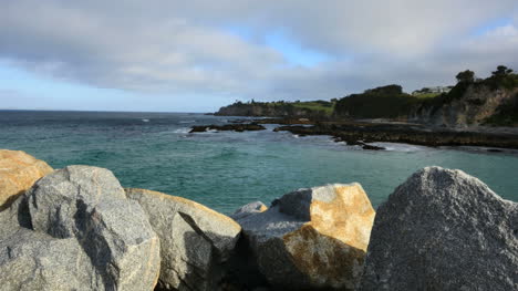 Australia-Narooma-Coast-Jetty-Rocks-In-Foreground