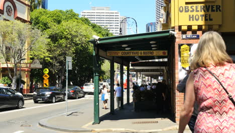 Australien-Sydney-Street-Mit-Bürgersteig-Und-Bistro