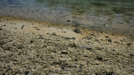 Canal-Aitutaki-A-Las-Rocas-De-Arrecife-Con-Cangrejos-Ermitaños