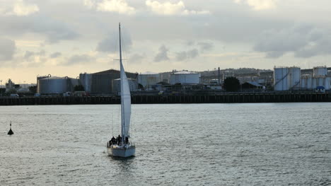 Nueva-Zelanda-Auckland-Bay-Sailing