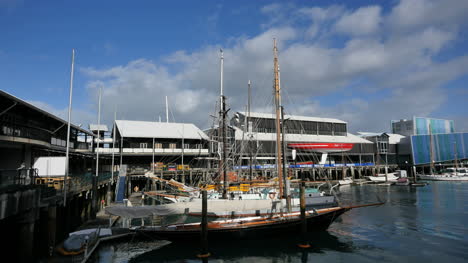Barcos-Del-Museo-Marítimo-De-Nueva-Zelanda-Auckland