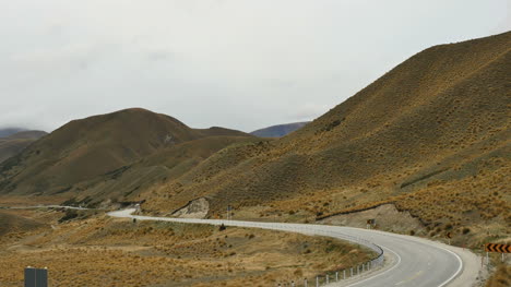 Neuseeland-Pass-Autos-Landen