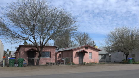 Arizona-Gila-Bend-Häuser-Und-Kirchenpfanne