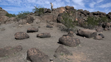 Sitio-De-Petroglifos-De-Arizona-Con-Piedras