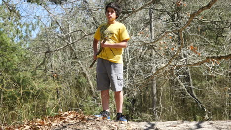 Virginia-Boy-In-A-Yellow-Shirt-Walks-Around