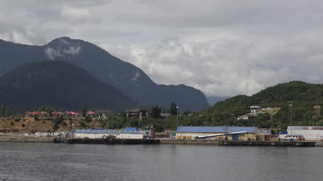 Chile-Puerto-Chacabuco-Pans-View-Of-Port