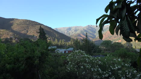 Chile-Frühmorgens-Bergblick