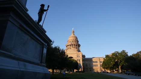 Texas-Austin-Capitol-Und-Konföderierte-Statue