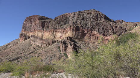 Texas-Big-Bend-Burro-Mesa-Estratos-De-Rocas