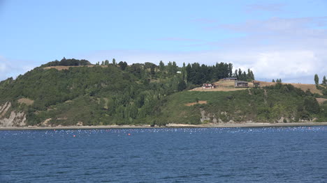 Chile-Estero-De-Castro-Passing-View-With-Houses