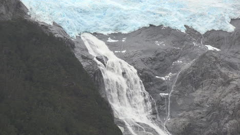 Chile-Glacier-Alley-Waterfall-From-Glacier