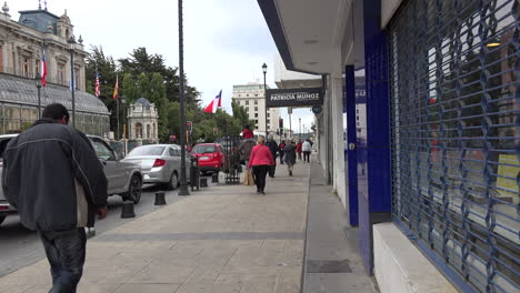 Chile-Punta-Arenas-People-On-Sidewalk