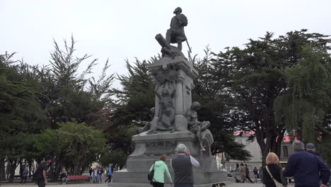 Chile-Punta-Arenas-Statue-In-Park