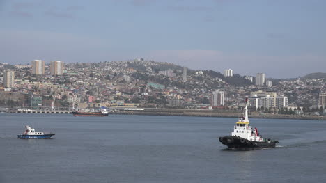 Chile-Valparaiso-Ankommendes-Boot