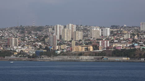 Chile-Valparaiso-City-View-From-Ship