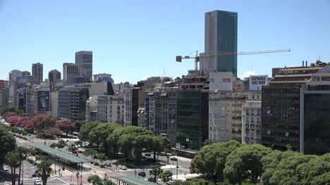 Argentina-Buenos-Aires-Ciudad-Central-Con-Grua-De-Construccion