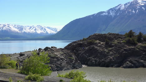 Alaska-View-Of-Rocks-And-Fjord