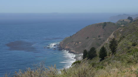 Kalifornien-Big-Sur-Point-Und-Ozean-Mit-Sonne-Und-Nebel