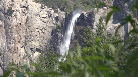 California-Bridalveil-Falls-And-Leaves