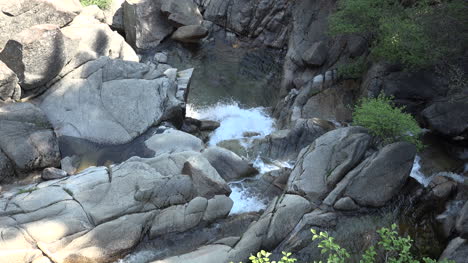 Kalifornien-Yosemite-Zoom-Auf-Wasserfallmit