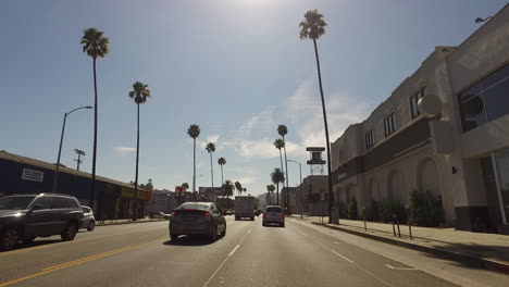 Los-Angeles-Driving-Down-A-Street-In-The-Suburbs