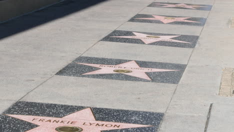 Los-Angeles-Rote-Schuhe-Auf-Dem-Hollywood-Walk-Of-Fame